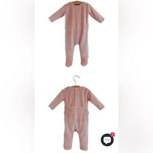 Cozy Pink Kids Footie Pajamas